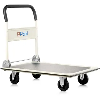 Pallit Carry Transportwagen klappbar 300kg Rollwagen mit Anti-Rutsch-Beschichtung Lenkbarer Plattformwagen Transporthilfe Handwagen