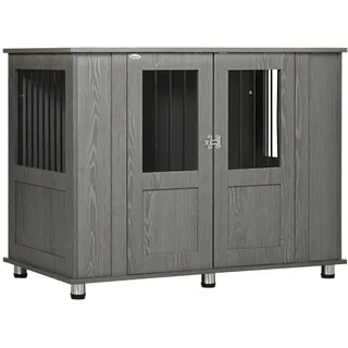 PawHut Hunde-Zubehör grau Spanplatte B/H/L: ca. 60x116x87 cm