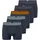 Unterwäsche Boxershorts 95/5 Organic Cotton Webgummibund mehrfarbig dunkelblau Herren 5 PACK Bio Baumwolle Multipack