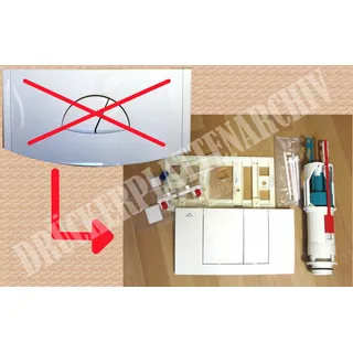 FRIATEC WC Modernisierungsset Friabloc F100 auf F102, 2 Mengen weiß