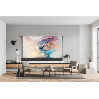 Kestrel Tab-Tension CLR Motor floor-up projection Beamer-Leinwand-Kestrel Tab-Tension CLR Electric floor-up projection screen-Elite Screens, Beamer Leinwand, Projektionsleinwand, Heimkino CLR5 / 16:9 / 126" ( 279x157 cm)