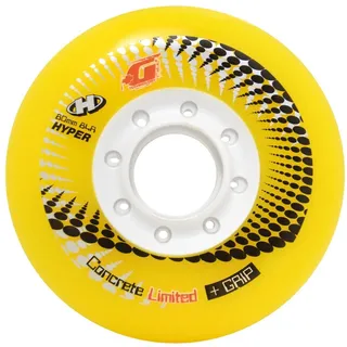 Hyper - Concrete +G Limited Edition Inliner Rollen für Skates I 80mm/84a I stabile Felgen I PU-Mischung I Ersatzrollen I starker Grip I für alle gängigen Inliner-Marken geeignet I 4er-Pack