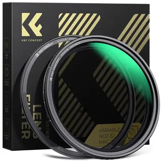 K&F CONCEPT ND Filter 77mm Magnetischer Variabler Graufilter ND2-32 (1-5 Stop) Neutral Graufilter mit Magnetischer Objektivadapter,Nano-Xcel Serie
