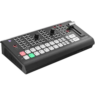 Osee GoStream Duet 8 ISO 8 Channels Video Mixer Switcher with 4 SDI & 4K-HDMI, 4 NDI HX/ 4 SRT/ 4 RTMP/ 2 Webcam/ 2 XLR Audio, 8 Layouts Isolated Recording, Podcast Unit for YouTube, Facebook