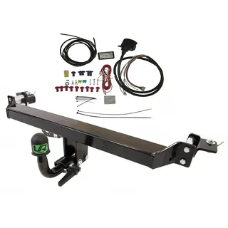 UmbraRimorchi Abnehmbar Anhängerkupplung 7-polig C2 E-Satz Kompatibel Mit VW Golf V-VI Variant Jetta 43055/C 06/2007-12/2013