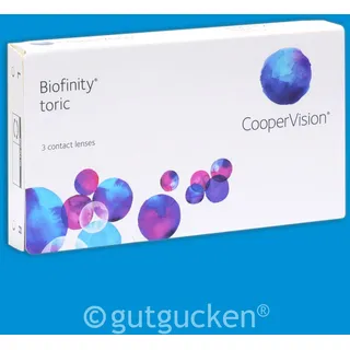 CooperVision Biofinity Toric 3 St. / 8,70 BC / 14,50 DIA / -1,50 DPT / -1,25 CYL / 90° AX
