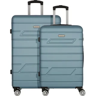 nowi Bergamo Koffer-Set 2-tlg. blau/türkis