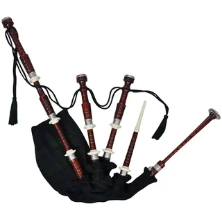 Mengtu Dudelsack für Anfänger & Fortgeschrittene - Grüner Black Watch Tartan - Geeignet ab 3 Jahren Dudelsäcke, Musikinstrumente 70044