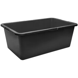 Garronda Mörtelkasten Rechteckig Mörtelkübel Kunststoffwanne stabile Maurerkübel GD-0169, (Set, 5-tlg., 5), Mischen von Beton, Mörtel, Gips, Kleber, Sand, Erde, Wasser, Schutt schwarz 49 cm x 78 cm x 29 cm