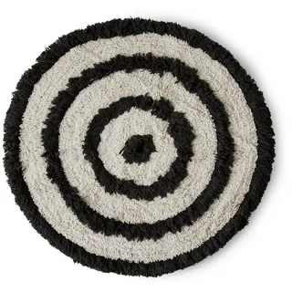 HKliving - runde Badezimmermatte, Ø 80 cm, monochrome