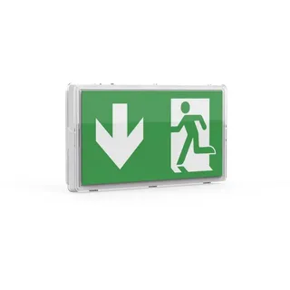 enovalite LED Fluchtwegleuchte Ein und Aufbau Notleuchte mit Akku, inkl. 4 Richtungsangaben, IP65