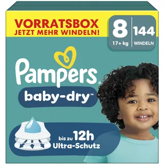 Pampers Baby-Dry Gr. 8 (17+ kg) 144 St.