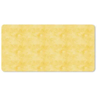 MuchoWow Mauspad Frans - Citroen - Strepen - Wit - Geel (1-St), Mousepad mit Rutschfester Unterseite, Mausunterlage, Gaming, 60x30 cm gelb 60 cm x 30 cm