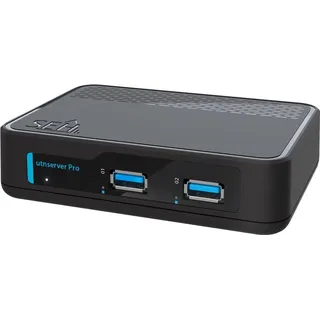 SEH utnserver Pro - Schwarz - Ethernet-LAN - IEEE 802.1Q,IEEE 802.1x,IEEE 802.3,IEEE 802.3ab,IEEE 802.3u - 10,100,1000 Mbit/s - 802.1x RADIUS - EAP-FAST - EAP-MD5 - EAP-TLS - EAP-TTLS - HTTPS - PEAP - SSL/TLS - TLS - 10BASE-T,100BASE-TX,1000BASE-T (M05130)