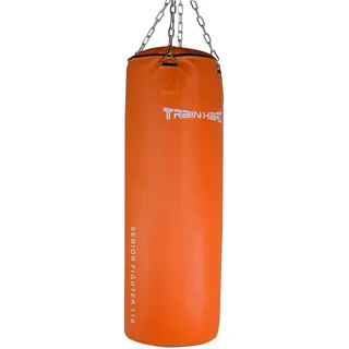 Hansson Sports® Boxsack Sandsack 80/100/120cm Punching Bag gefüllt inkl. Heavy Duty Stahlkette und Drehwirbel (B:100x33cm,30kg)