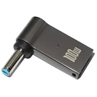 PD 100W Laptop Power Ladegerät Adapter Verbinder USB Type-C Buchse auf DC Stecker Klinkenstecker Konverter Ersatz für HP Elitebook Probook Spectre Chromebook Stream Envy Serie (4.5x3.0mm for HP)