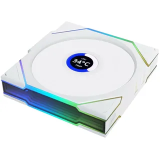Lian Li UNI FAN TL Wireless LCD Reverse Blade 120 mm, weiß