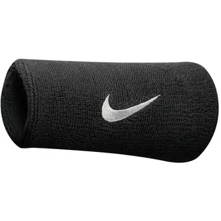 Nike Swoosh Doublewide WRISTBANDS black/white