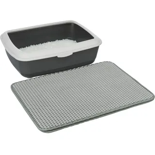 Trixie Sieb-Vorleger für Katzentoiletten Eva 35 cm × 45 cm Grau