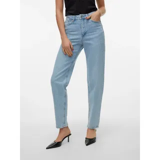 Vero Moda Tessa Mom Fit Ra389 Hochtaillierte Jeans Light Blue Denim 27 32