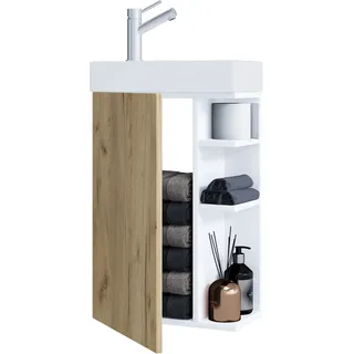 VCM 2-tlg Waschplatz Waschtisch Bad Lumia