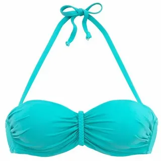 Buffalo Bügel-Bandeau-Bikini-Top Damen Blau/Türkis 34 Cup D