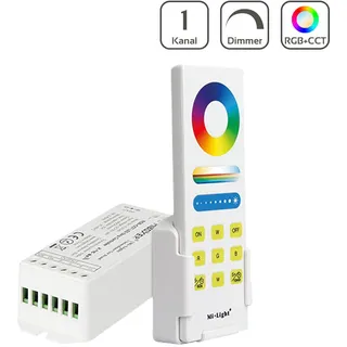 MiBoxer Set Controller und Fernbedienung RGB+CCT | WiFi ready | Dimmen Schalten ...