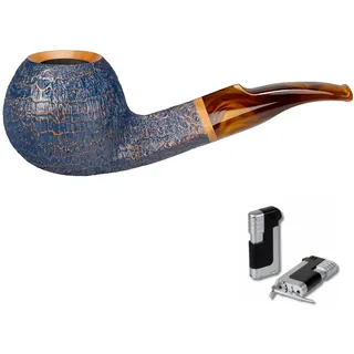 Vauen Pfeife Denim 4932 + Necuma Pfeifenfeuerzeug