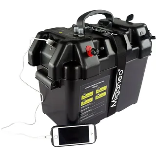 Miganeo® Batteriebox für Bootsmotor Elektromotor für Schlauchboot