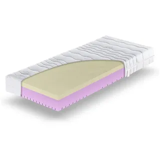 Betten-ABC 7-Zonen-Visco-Kaltschaummatratze OrthoMatra VISCO-50 mit Exclusiv-Cool Life® Bezug,