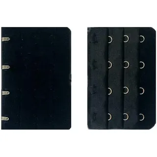BH-Verlängerungen für Damen, BH-Verlängerungshaken, 4 Haken, 3 Reihen, Rückenverlängerung, BH-Schnalle, Frauen, Dessous, BH-Zubehör, schwarz, 5 Stück, kreativ und nützlich - 5*7.5CM