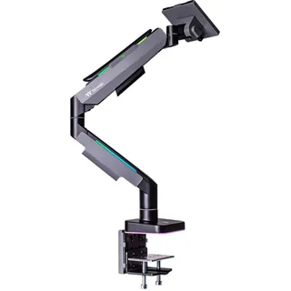 Thermaltake GEA Single RGB Gaming Monitor Arm Black Monitorhalterung 124,5 cm 49" Grau, Schwarz