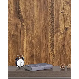 CiCiwind Klebefolie Braun Holz Eiche Tapeten Selbstklebende Tapete Holzoptik 44cm×300cm Selbstklebend Wandverkleidung Wasserdicht Möbelfolie Zimmer Schrank Wand Küchen Tisch Vinyl Klebefolie