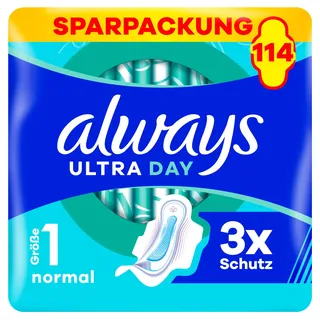 Always Damenbinden Ultra Normal mit Flügeln 114 St.