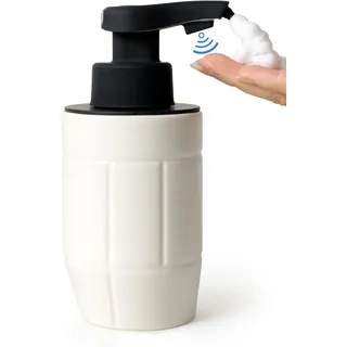 Bosilunlife Seifenspender Automatisch – 320ml Elektrischer Seifenspender mit Sensor, No Touch Automatischer Seifenspender, USB-Aufladung, Hygienischer Automatischer Seifenspender für Bad & Küche