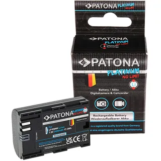 PATONA Platinum LP-E6NH Akku Kamera Stromversorgung, Schwarz