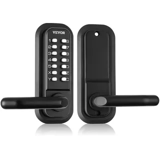 Vevor Schlüsselloses Türschloss mit Mechanischem Codeschloss, 40/50 mm Riegel, Passwortschloss, 35–65 mm Türstärke Kombination Code Türschloss Geeignet für Garage, Hotel, Büro, Studio usw.