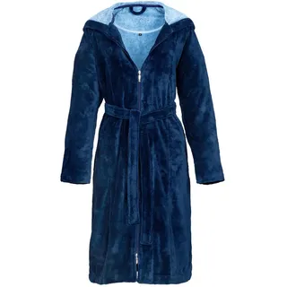 Vossen Bademantel Palermo DML NOS Vossen Konfektion, Blau, Textil, Uni, Gr. S, ISO 9001, Fkt, Made in Austria, Oeko-Tex® Standard 100, angenehm warm, hochwertige Qualität, Badtextilien, Bademäntel, Bademäntel Damen