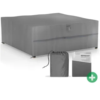 Sanzaro Gartenmöbel Abdeckung 250 x 250 x 90 cm Grau