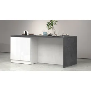 kochstation Sole Kochinsel Elektrokochfeld links weiß