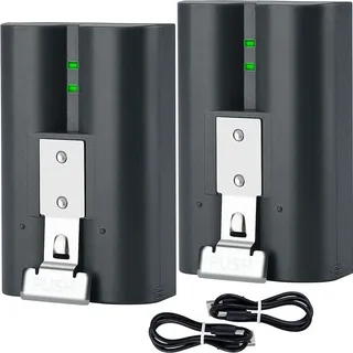 2er-Pack aufladbarer Ring Akku 3,65 V 6040 mAh Li-Ionen-Akku Kompatibel mit Spotlight-Kamera, Video-Türklingel für Ring Video Doorbell