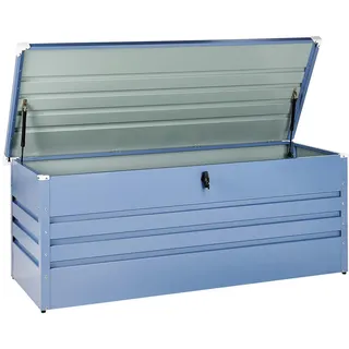 Beliani Gartentruhe 165 x 67 cm Blau