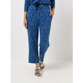 EVA LUTZ Hose, 7/8 Länge Rundumdehnbund mit ECOVERO Viskose gerades Bein