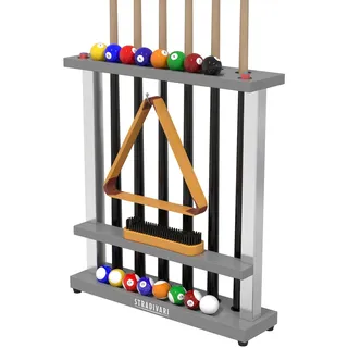 Stradivari Billard-Queue Ständer Francesca Grau