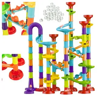Kruzzel Murmelbahn 110Pcs Spielzeug-Set Kugelbahn Bahnelementen 22884