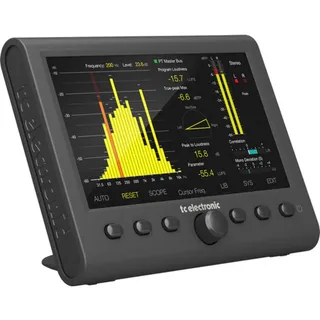 TC Electronic CLARITY M STEREO-Stereo-Audio-Meter mit hochauflösendem 7-Zoll-Display und USB-Anschluss für Plug-in-Metering