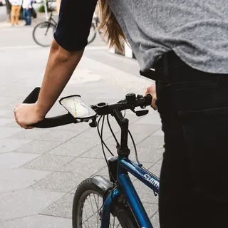 kwmobile Handy Fahrrad Halterung Universal Halter - Fahrradhalterung Handyhalterung aus Silikon für alle Fahrradlenker - Schwarz
