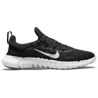 NIKE Damen Laufschuhe FREE RN 5.0 2021, BLACK/WHITE-DK SMOKE GREY, 36