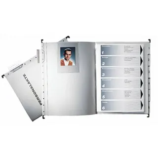 Leitz Hängemappe Personalakte 250 g Karton, für A4, grau