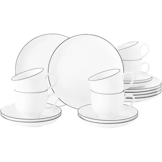 SELTMANN WEIDEN Lido Kaffeeservice 18-tlg. black line